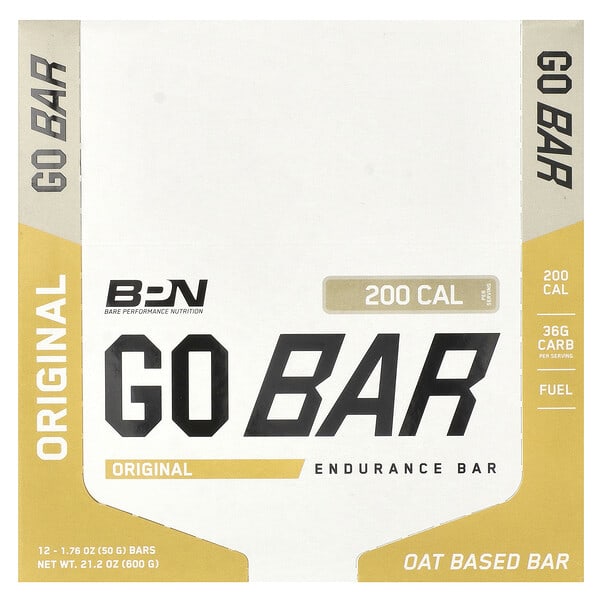 bpu33799_v_40.jpg Go Bar, батончик Endurance, оригинальный, 12 батончиков, 50 г (1,76 унции) — BPN