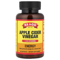 Energy, яблочный уксус и 6 витаминов группы B, 90 капсул — Bragg