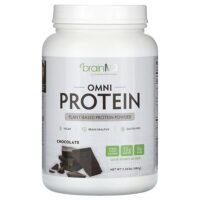 Omni Protein, протеиновый порошок из растительных ингредиентов, со вкусом шоколада, 1080 г (2,38 фунта) — BrainMD