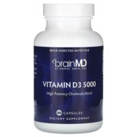 Витамин D3 5000, 125 мкг (5000 МЕ), 100 капсул — BrainMD