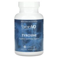 Тирозин, 120 капсул (500 мг в каждой капсуле) — BrainMD