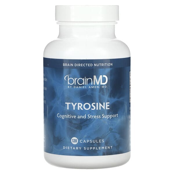 brd00325_v_8.jpg Тирозин, 120 капсул (500 мг в каждой капсуле) — BrainMD