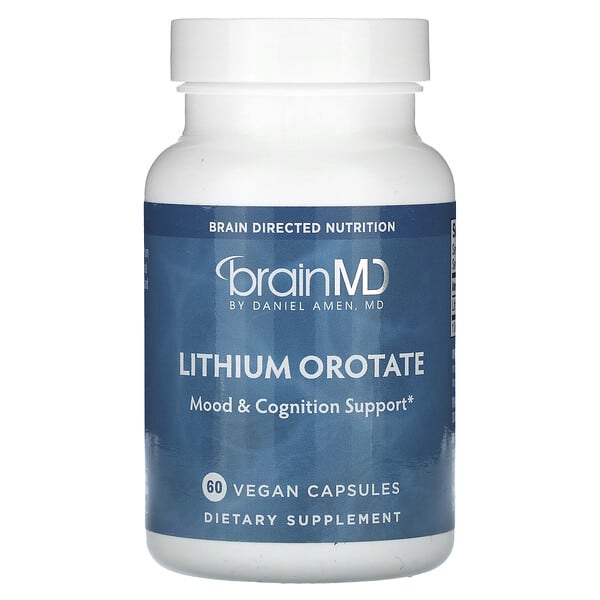 brd00332_v_8.jpg Оротат лития, 5 мг, 60 веганских капсул — BrainMD