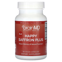 Happy Saffron Plus, 90 веганских капсул — BrainMD