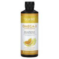 омега-3, со вкусом цитрусовых, 477 г (15,2 жидк. унции) — BrainMD