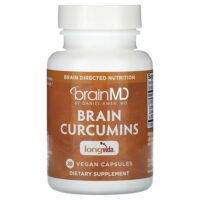 куркумины для мозга, 30 веганских капсул (400 мг в 1 капсуле) — BrainMD
