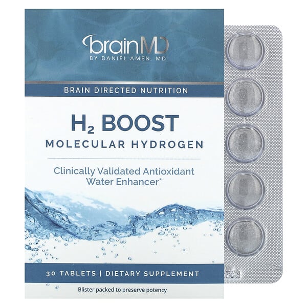 brd00364_v_11.jpg H2 Boost Molecular Hydrogen, 80 мг, 30 таблеток — BrainMD