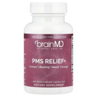 PMS Relief +, 60 вегетарианских капсул — BrainMD