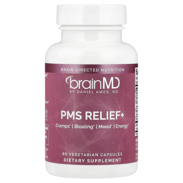brd00381_v_8.jpg PMS Relief +, 60 вегетарианских капсул — BrainMD