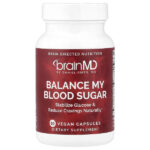 Balance My Blood Sugar, 60 веганских капсул — BrainMD