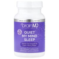 Quiet My Mind Sleep, 60 веганских капсул — BrainMD