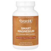 Smart Magnesium, магний, 120 веганских капсул (150 мг в 1 капсуле) — BrainMD