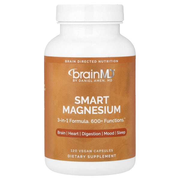 brd00398_v_8.jpg Smart Magnesium, магний, 120 веганских капсул (150 мг в 1 капсуле) — BrainMD
