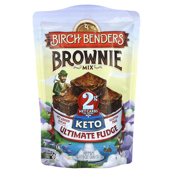 brh56073_v_2.jpg Brownie Mix, Keto, идеальная помадка, 306 г (10,8 унции) — Birch Benders