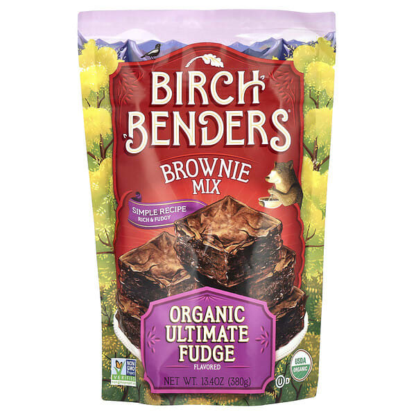 brh56156_v_2.jpg Brownie Mix, идеальная органическая помадка, 380 г (13,4 унции) — Birch Benders