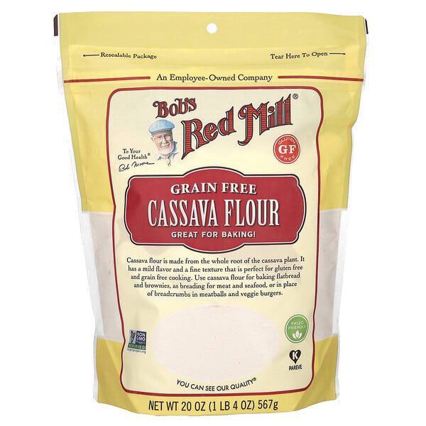 brm00178_v_6.jpg мука из кассавы, беззерновая, 567 г (20 унций) — Bob's Red Mill