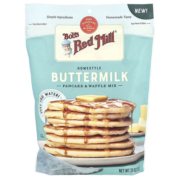 brm00483_v_6.jpg Смесь для блинов и вафель Homestyle, 567 г (20 унций) — Bob's Red Mill