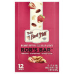 Bob's Bar™, арахисовая паста, желе и овсянка, 12 батончиков по 50 г (1,76 унции) — Bob's Red Mill