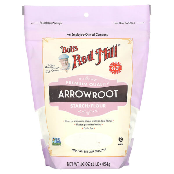 brm02505_v_6.jpg крахмал/мука из аррорута, без глютена, 454 г (16 унций) — Bob's Red Mill