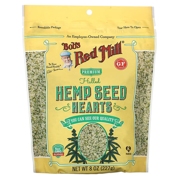 brm02596_v_5.jpg Сердечки из очищенных семян конопли, 227 г (8 унций) — Bob's Red Mill