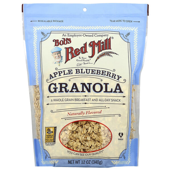 brm02664_v_24.jpg гранола, яблоко и голубика, 340 г (12 унций) — Bob's Red Mill