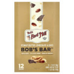 Bob's Bar™, арахисовая паста, шоколад и овсяные хлопья, 12 батончиков по 50 г (1,76 унции) — Bob's Red Mill