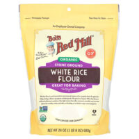 мука из органического белого риса, 680 г (24 унции) — Bob's Red Mill