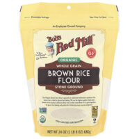 органическая мука из бурого риса, цельнозерновая, 680 г (24 унции) — Bob's Red Mill