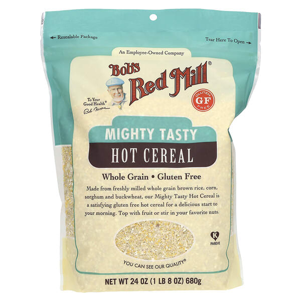 brm11166_v_6.jpg Mighty Tasty Hot, цельнозерновые острые хлопья, 680 г (1 фунт, 8 унций) — Bob's Red Mill