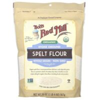 мука из органической спельты, цельнозерновая, 567 г (20 унций) — Bob's Red Mill