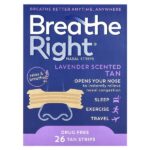 Полоски для носа, лаванда, 26 шт. — Breathe Right