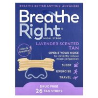 Полоски для носа, лаванда, 26 шт. — Breathe Right