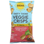 Tasty Thins™, растительные хрустящие, с гималайской розовой солью, 113 г (4 унции) — BIENA