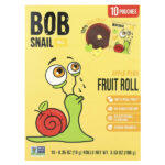 Фруктовые рулеты, яблоко и груша, 10 пакетиков по 10 г (0,35 унции) — Bob Snail