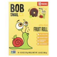 Фруктовые рулеты, яблоко и груша, 10 пакетиков по 10 г (0,35 унции) — Bob Snail