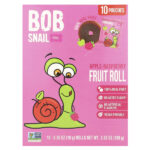 Фруктовые рулеты, яблоко-малина, 10 пакетиков по 10 г (0,35 унции) — Bob Snail