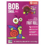 Fruit Rolls, яблоко и черная смородина, 10 пакетиков по 10 г (0,35 унции) — Bob Snail