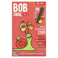 фруктовая полоска, яблоко и клубника, 6 полосок по 14 г (0,49 унции) — Bob Snail