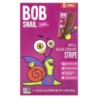 Fruit Stripe, яблоко и черная смородина, 6 шт., 14 г (0,49 унции) — Bob Snail