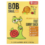 Fruit Gummy Snack, яблоко, манго, тыква и чиа, 10 шт., 9 г (0,32 унции) — Bob Snail