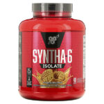 Syntha-6 Isolate, протеиновая смесь для приготовления напитка, печенье с арахисовой пастой, 1,82 кг (4,02 фунта) — BSN