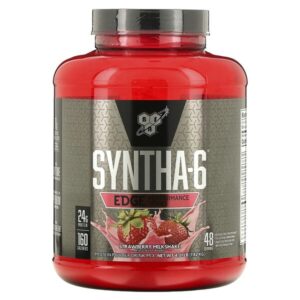 Syntha-6 Edge, смесь протеина в порошке, клубничный молочный коктейль, 1,82 кг (4,01 фунта) — BSN