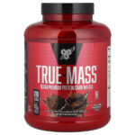 True-Mass®, протеиново-углеводная матрица ультрапремиального качества, со вкусом шоколадного коктейля, 2,64 кг (5,82 фунта) — BSN