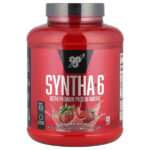 Syntha-6, протеиновая матрица премиального качества, клубничный коктейль, 2,27 кг (5 фунтов) — BSN