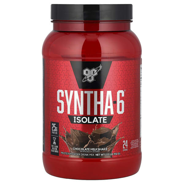 bsn06620_v_45.jpg Syntha-6 Isolate, белково-порошковая смесь для напитков со вкусом шоколадного молочного коктейля, 912 г (2,01 фунта) — BSN