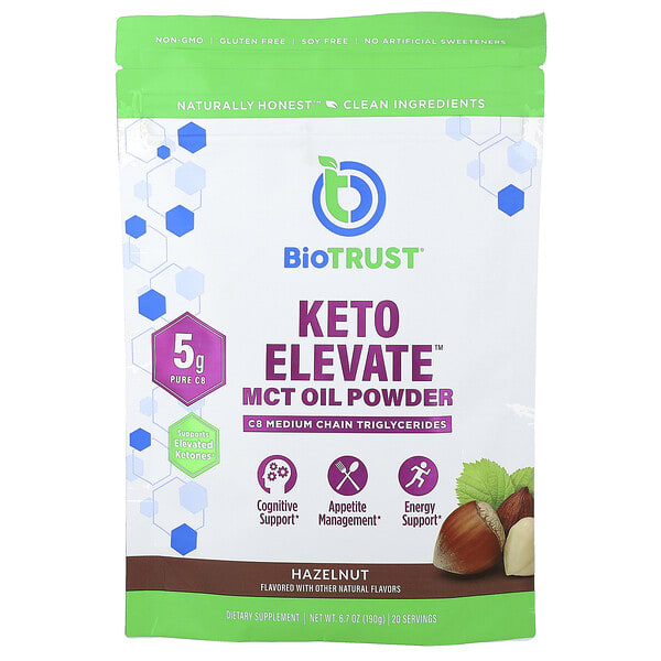 bsr02001_v_6.jpg Keto Elevate™, порошок из масла MCT, фундук, 190 г (6,7 унции) — BioTRUST