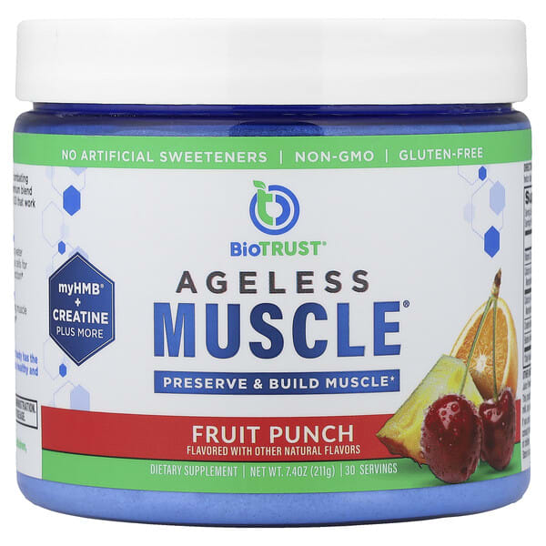 bsr02018_v_24.jpg Ageless Muscle®, фруктовый пунш, 211 г (7,4 унции) — BioTRUST