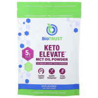 Keto Elevate™, масло со среднецепочечными триглицеридами в порошке, без добавок, 180 г (6,35 унции) — BioTRUST