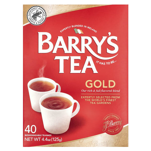 bta12121_v_56.jpg Barry's Tea, Gold Blend, смесь с золотом, 40 чайных пакетиков, 125 г (4,4 унции)