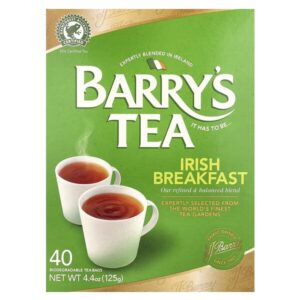 Barry's Tea, Irish Breakfast, 40 чайных пакетиков, 125 г (4,4 унции)